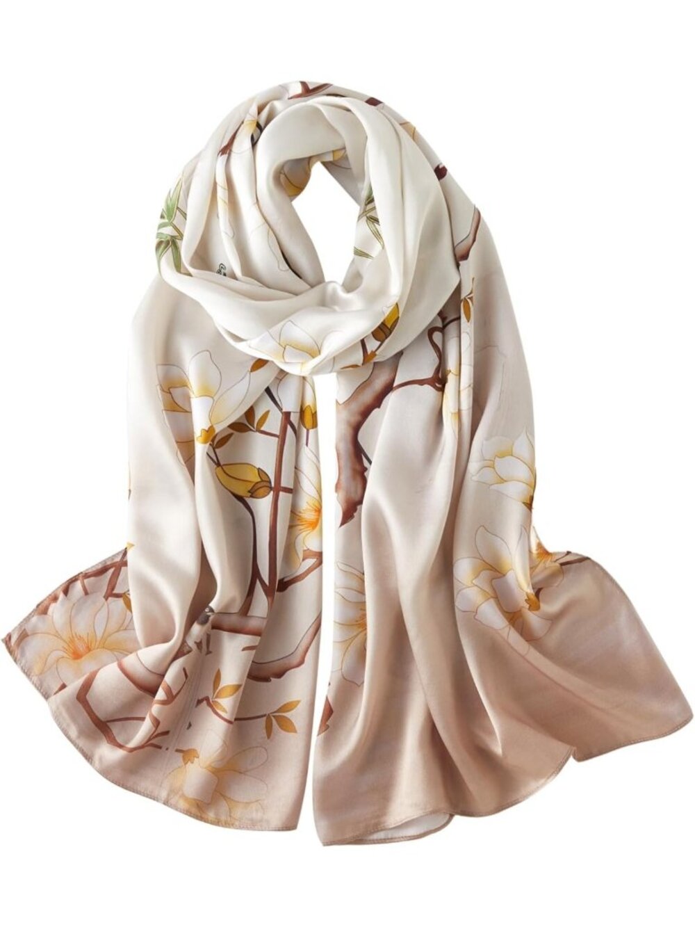 Elegant Silk Scarf for Women - 68"×21" Satin Wraps & Shawls for Evening Wear